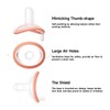 Garkoko Baby Pacifiers 0-6 Months One-Piece Pacifiers 0-3 Months BPA-Free