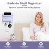 JUMEIHUI Bedside Shelf Wall Mount, Adhesive Bedside Shelf Accessories Organizer