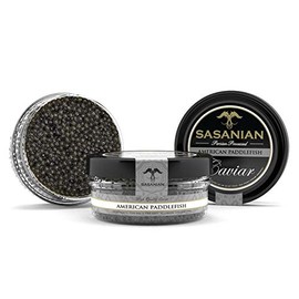 GUARANTEED OVERNIGHT! Premium Fresh American Wild Spoonbill Paddlefish Caviar 1 oz Jar by Caviar & Caviar