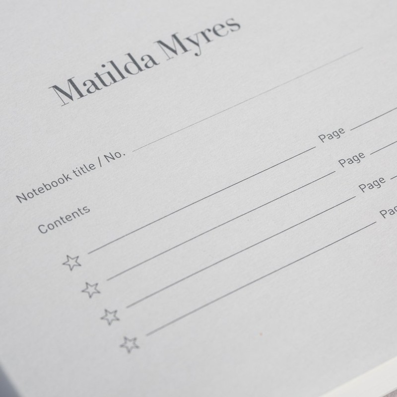Matilda Myres Notebook - A5 Lined Pages - Notepad with