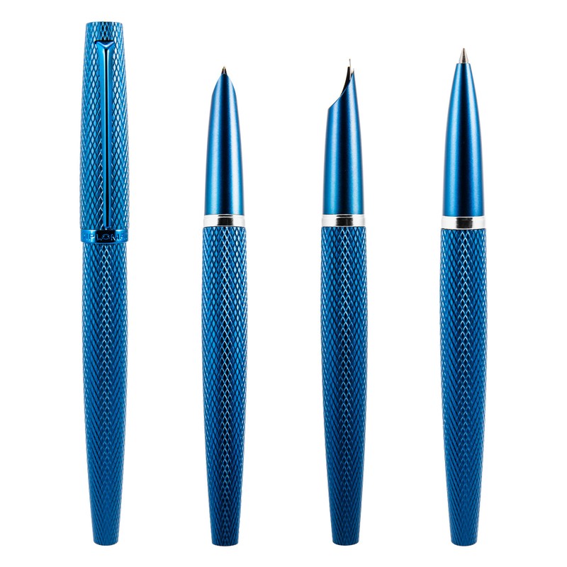 DIPLOMAT - Viper - Rollerball Pen Blue Guilloche - Aluminium