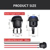 mankk mankk 4Pcs Round Rocker Switch 12V Waterproof Toggle Switch