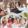 TIOFUNO Christmas Party Invitations, 25 Cards with Envelopes, Double-Sided Christmas