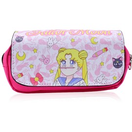 OVYALCJ Pencil Pouch, Big Capacity Student Stationery Bag, Portable Office Stationery Bag for Teens Girls Adults, Pencil Pouch with Compartments, PU Pencil Pouch, Stationery Storage