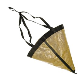 Savvycraft Sea Anchor Drogue| Heavy Duty Drift Control Drift Sock for Fishing Boat, Kayak, Canoe, Jet Ski, Inflatable Boat, Sailboat, Pontoon | Tough PVC Rip-Stop Parachute Anchor, Brown Size 24"