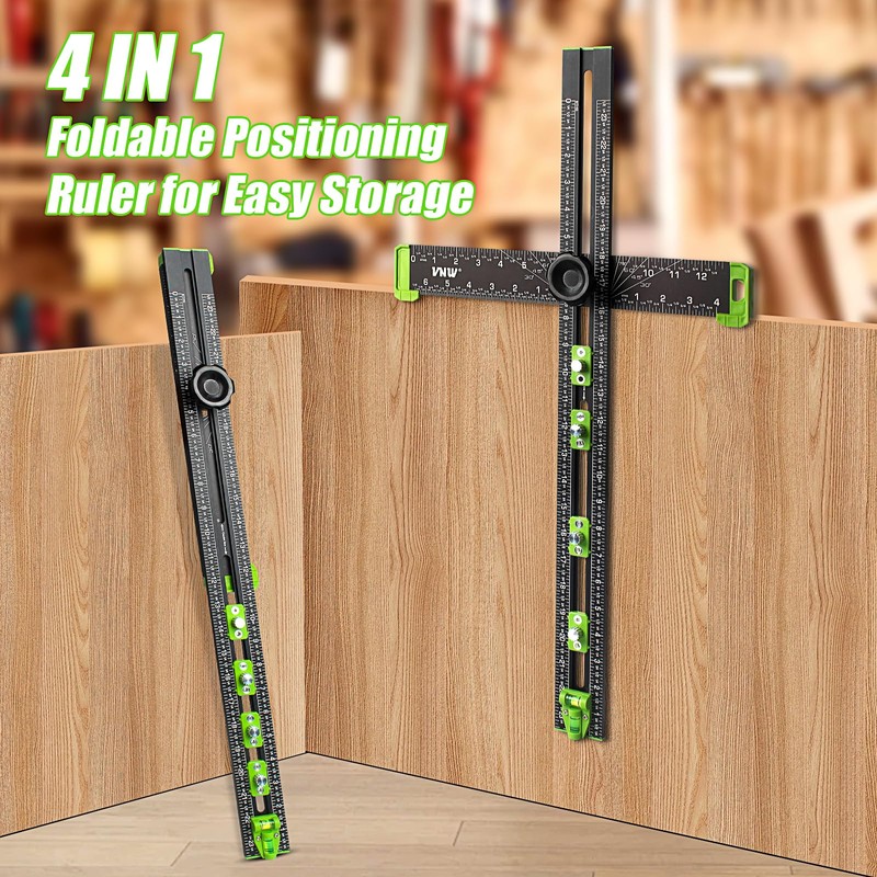VNW 6 in 1 Adjustable T Square, 24in Drilling Positioning