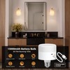 Glitnous Battery Operated Wall Sconce Set of 2, Rechargeable Wall