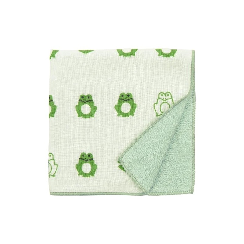 Wataol Semi Washed Towel Handkerchief, Pyoko Frog