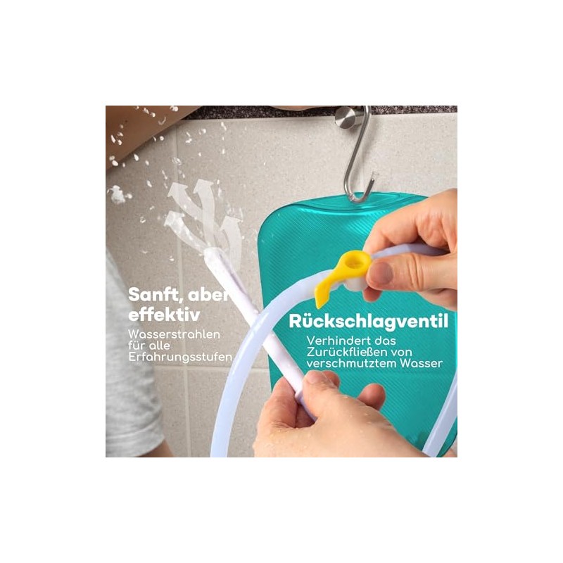 Medi Grade Enema Kit for Intimate Cleansing for Home, Turquoise,