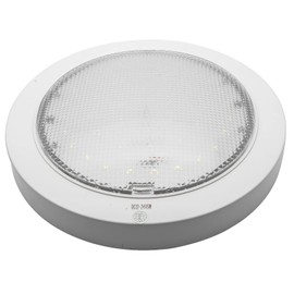 RV LED Roof Light, TOTMOX 12V 9W Interior Ceiling Dome Light Downlight for Campervan Caravan Motorhome Chrome Boat, Round Warm White Lamp