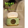 WANIDEA Toast Night Lamp Lights, Cute Toaster Digital Alarm Clock,