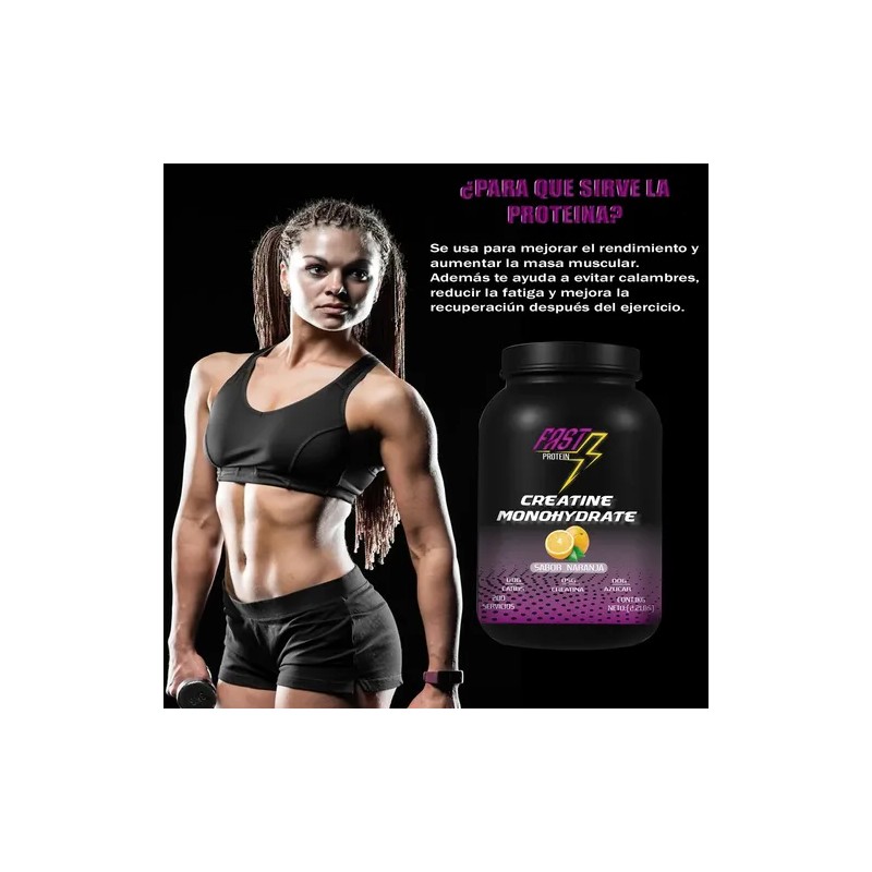 Creatina Monohidratada Fast Protein 1kg 200 Servicios Varios
