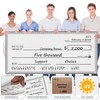 lausomile 40" x 16" Giant Big Blank Check - Folded