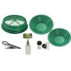 7 Piece Gold Silver Panning Kit Set Sifter Pan Snifter