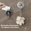 DRHYO 3Pack Water Ripple Suction Hooks, Vacuum Suction Cup Hooks,