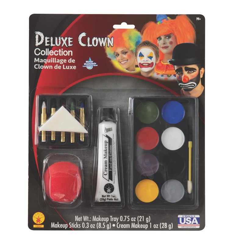 Rubies Clown Deluxe Make Up Kit for Adults, Unisex One