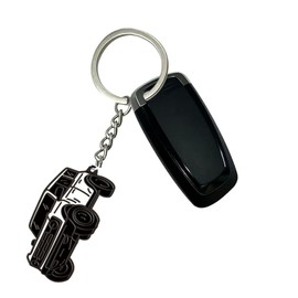 Zteyuzo Sport Keychain 4 door Car Key Chain Fob Cover fit for Ford Bronco Accessories -White