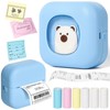 POTIYO Mini Sticker Printer, Inkless Sticker Printer, Bluetooth Smart Thermal