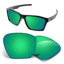 1.5MM Replacement Lenses Compatible With Oakley Targetline OO9397 Sunglasses, Anti-Scratch and Impact Resistant - Green Polarized