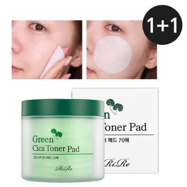Lirr 1+1 리르 그린 시카 토너 패드 (70매) 1+1 Lir Green Cica Toner Pads (70 Sheets)