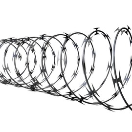 Bobco Metals Steel CBT-65 Razor Wire for Wire Fencing - Galvanized Steel-Wire Alternative to Barbed Wires and Concertina - 50 feet per roll (2 Unit)