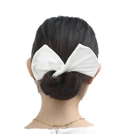 4 Pcs deft Hair Bun Maker Doughnut Hair Bun French Spinning Bun Maker for Hair,Twist Hairstyle Bun, Magic Ballet Maker for Girls,Mother's Day Gift,for Hair, Donut(Black,Khaki,White,Pink,Fabric)