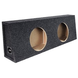 Atrend Dual 10" Subwoofer Regular Standard Cab Truck Sub Box Enclosure 3/4" MDF Speaker Box, Charcoal (E10DT)