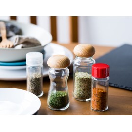 Spice Bottle, Spice-39 39.5ml -Set of 10 - (1 Hole, Red)