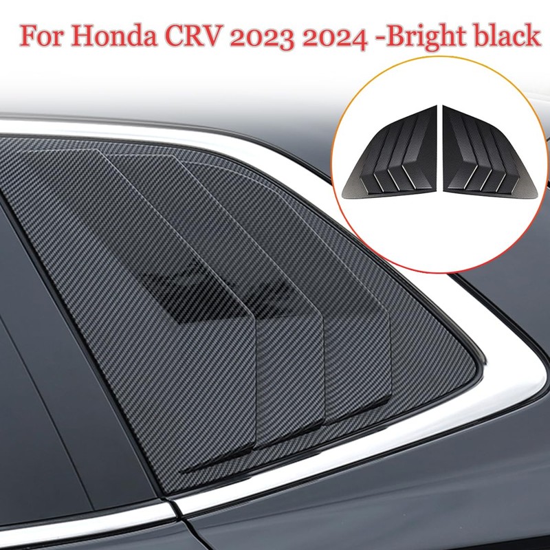 MUXEE 2Pcs Rear Side Window Louvers Air Vent Scoop Shades