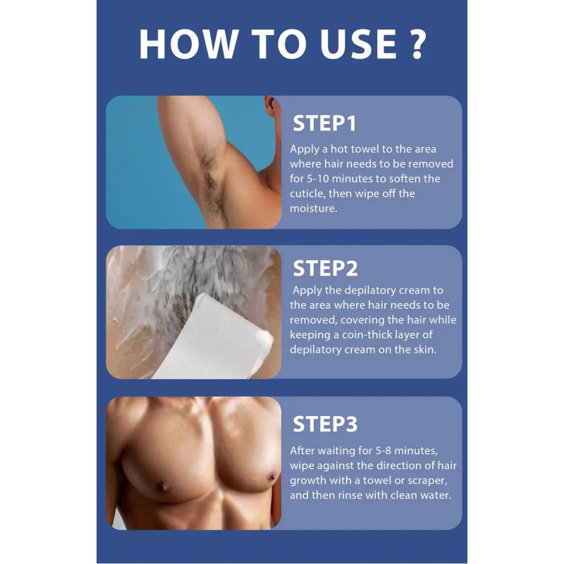 Crema Depilatoria Corporal Para Genitales 80g (2pcs)