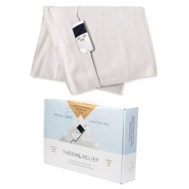 Moist Heating Pad with Auto Shut Off for Cramps and Back Pain by ThermoRelief..