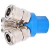 3Pcs 3Way Air Quick Coupling CType Round Tee Pneumatic Connector