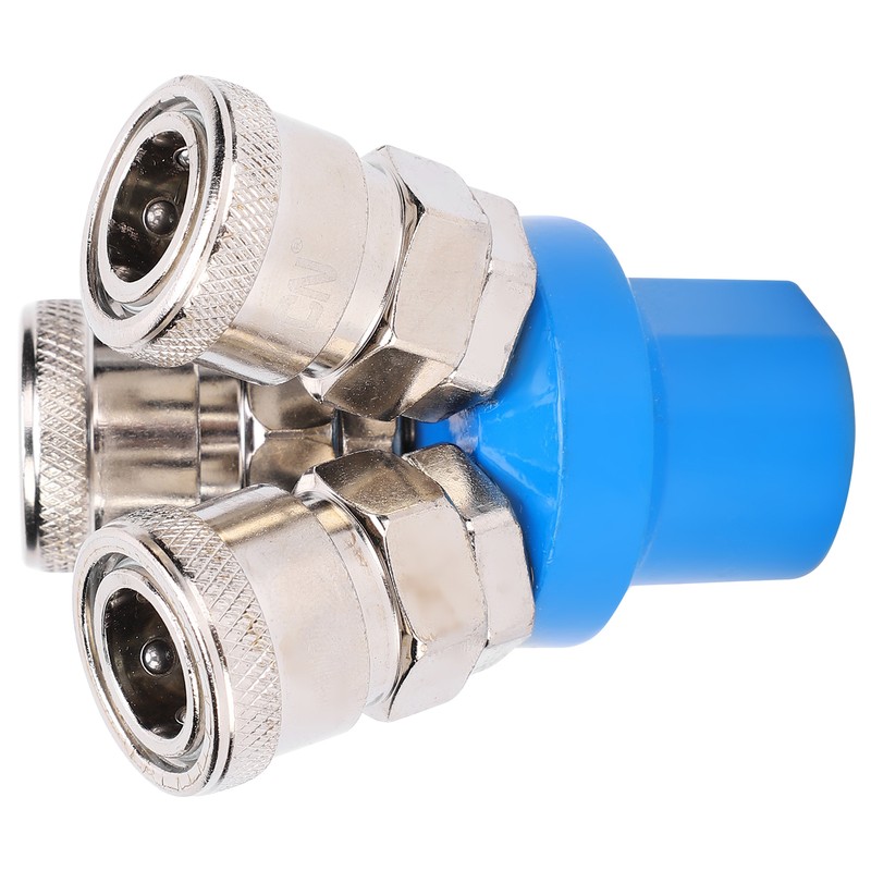 3Pcs 3Way Air Quick Coupling CType Round Tee Pneumatic Connector