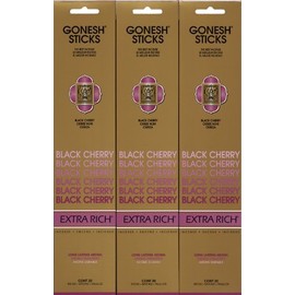 GONESH BLACK CHERRY 20 Sticks X 3 Pack (60 Count)