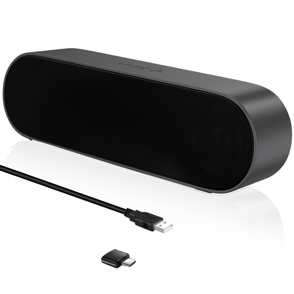 ZETIY USB Speaker Sound Bar, Laptop Speaker for PC, USB