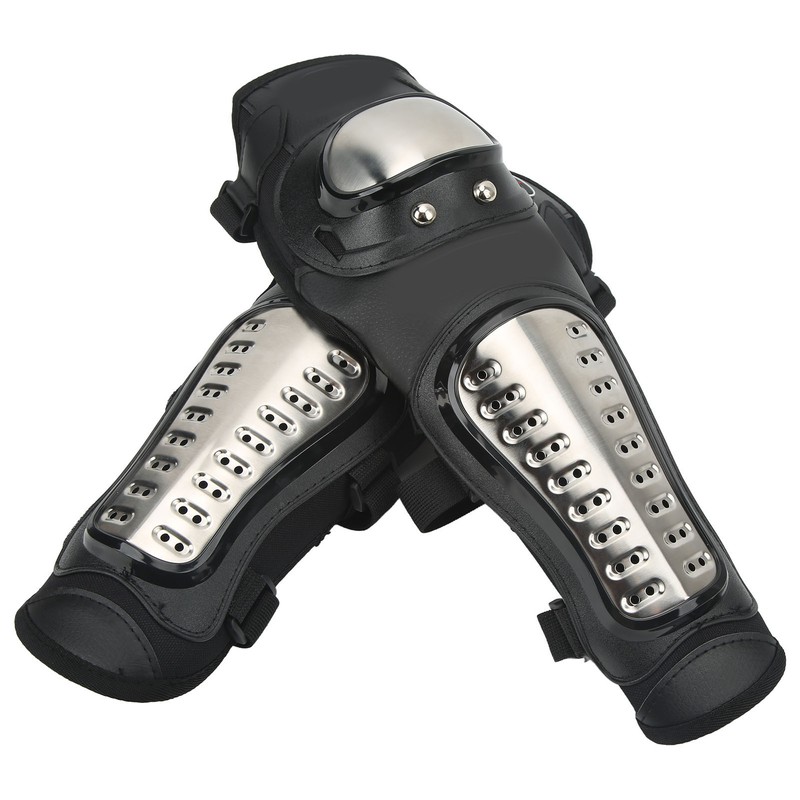 1 Pair Motorcycle Knee Pads Drop Resistance Rubber Cycling Protective