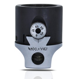 CUTHARD Precision Boring Head with Allen Key 50mm - F1-0.001mm - Bore Dia. 12 mm - Shank 1.1/2” x 18 TPI - Hard Chrome Silver & Black