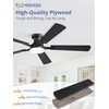 ZMISHIBO 60 Inch Ceiling Fan with Light, App&Remote Control, Flush
