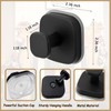 CUTERUI GIFTED 2025 Square-Style Suction Cup Shower Hooks & Front
