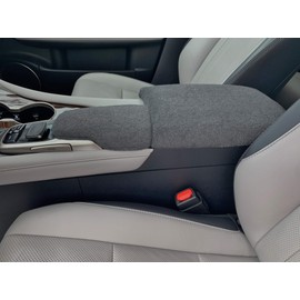 Auto Console Covers- Fits The Lexus RX350 2017-2021 Center Console Armrest Cover Fleece Fabric. This Console Cover is not Sold or Created by Toyota Motor Co.(Dark Gray)