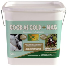 TRM Good as Gold + MAG Calming Horse Supplement for Relaxation and Focus | Tryptophan + Magnesium - 3.3 lb (1.5kg) - 3.3 lb