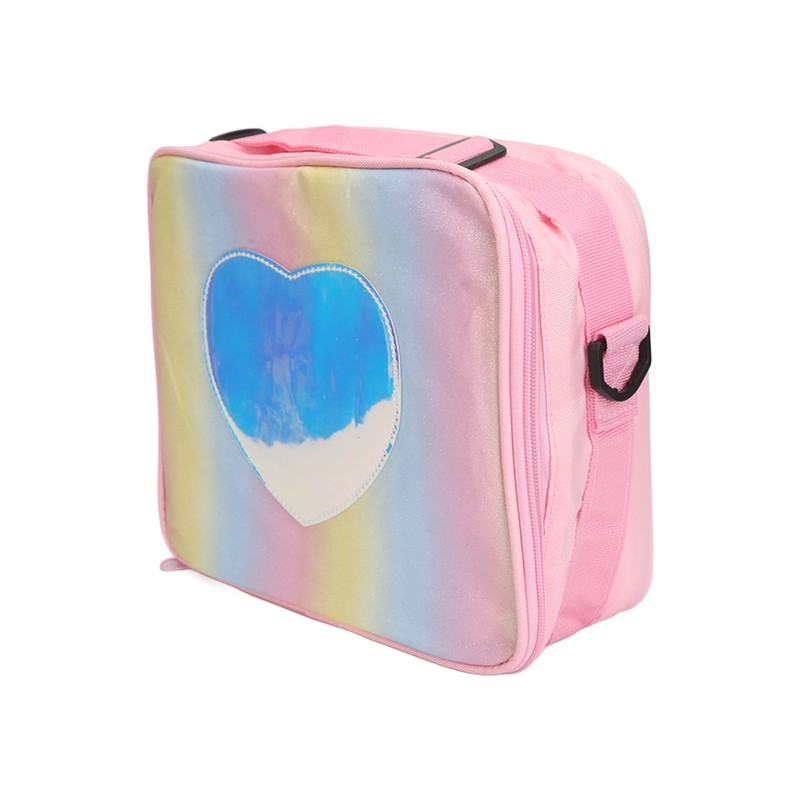 Lunch Bag Small Lunch Box Gradient Pink Reusable Leakage Proof