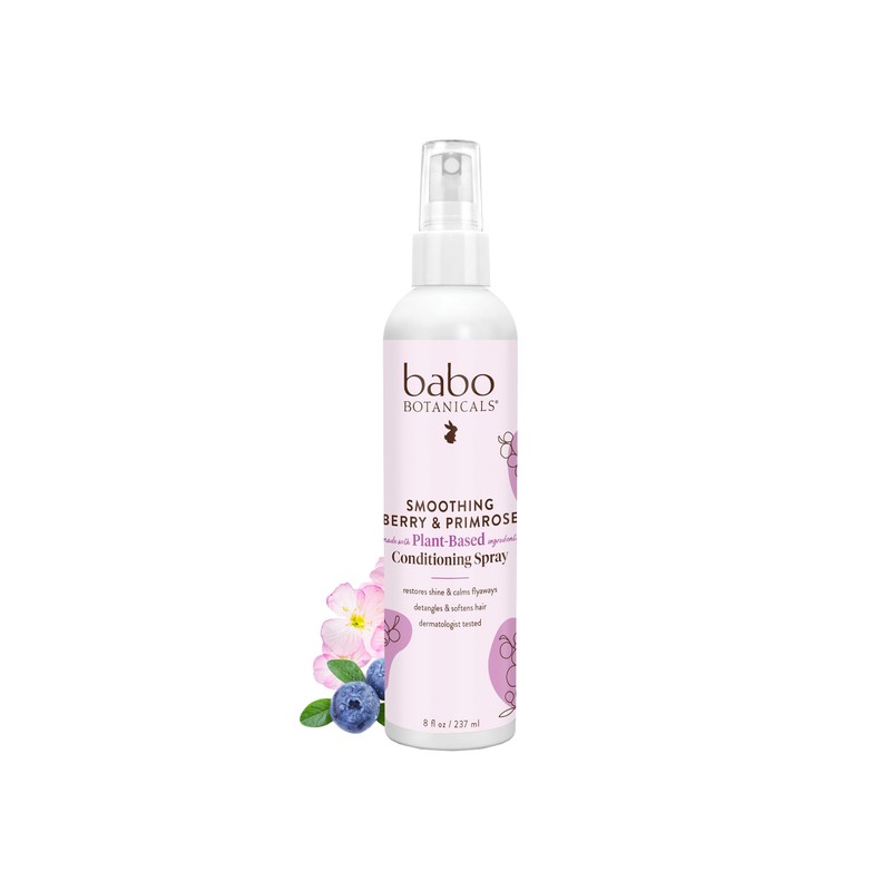 Babo Botanicals, Detangler Instantly Smooth Berry Primrose, 8 Fl Oz