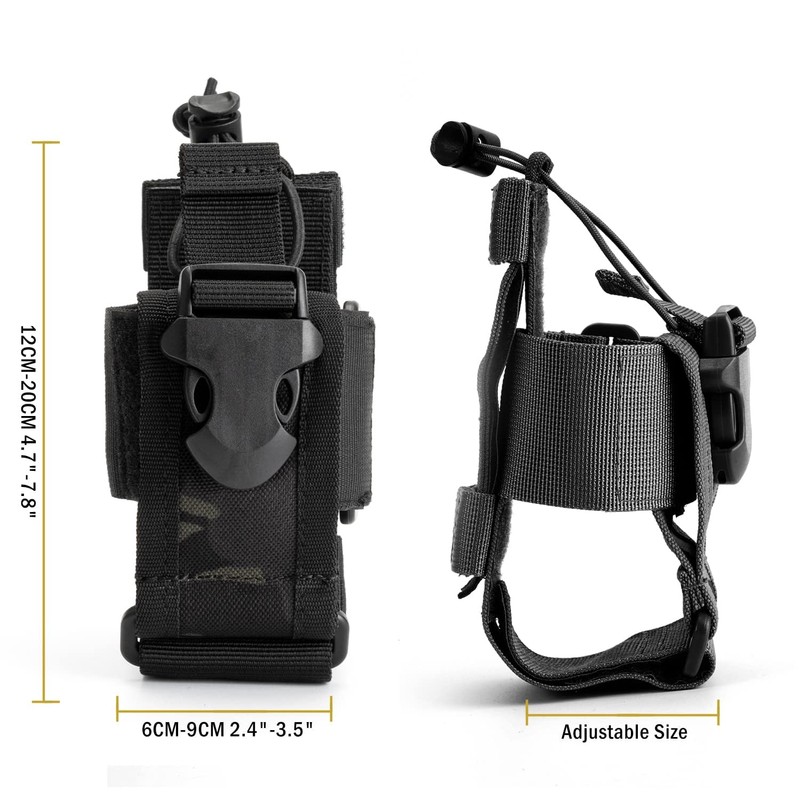 VIPERADE Multi-Purpose Radio Holder Case Intercom Pouch, Adjustable Storage Tool