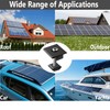 10 Pack Solar Panels Centre Clamps, Aluminium Solar Panel Mounting