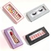 30 Pcs Glitter Empty Lash Boxes, Clear Window Eyelash Packaging