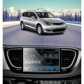 PZSWUXIE for 2017-2020 Chrysler Pacifica Touring/Limited/Touring L 8.4 Inch Tempered Glass Screen Protector 9H Hardness Anti-Fingerprint Anti-Scratch and Anti-Glare Accessories LCD Touchscreen