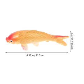 LOGOFUN Realistic Elegant Medium Size Multicolored Artificial Goldfish, 1 Count, Perfect for Aquarium, Terrarium, Kitchen, Garden, Festival Gift