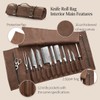 XINZUO Chef Knife Roll Bag-Professional Chef Knife Case-16oz Waxed Canvas