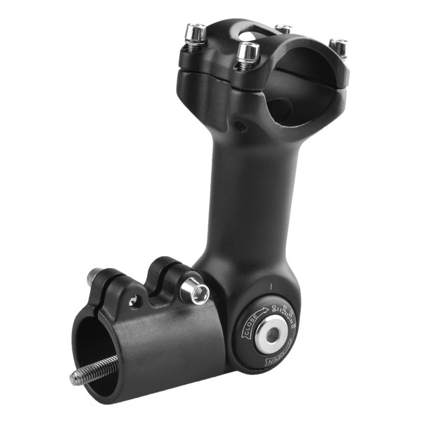 TRIWONDER Bicycle Stem Adjustable 0-90 Degree 25.4mm 31.8mm MTB Stem Handlebar Stem for Road Bike Mountain BMX 1-1/8" (25.4x80mm)